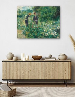 Foto 5 | Cuadro Decorativo - Recogiendo Flores- Pierre-auguste Renoir - Religión - 77x102 - Impresión En Lienzo - Fine Art Tj