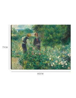 Foto 6 | Cuadro Decorativo - Recogiendo Flores- Pierre-auguste Renoir - Religión - 77x102 - Impresión En Lienzo - Fine Art Tj