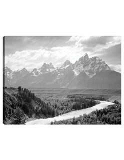 Foto 1 | Cuadro Decorativo - Montañas Tetons - Río Snake- Ansel Adams - Religión - 69x92 - Impresión En Lienzo - Fine Art Tj