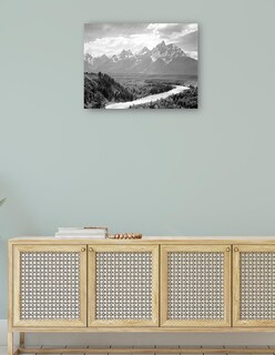 Foto 4 | Cuadro Decorativo - Montañas Tetons - Río Snake- Ansel Adams - Religión - 69x92 - Impresión En Lienzo - Fine Art Tj