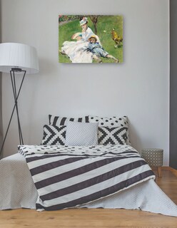 Foto 3 | Cuadro Decorativo - Madame Monet Y Su Hijo- Pierre-auguste Renoir - Religión - 69x92 - Impresión En Lienzo - Fine Art
