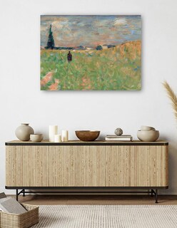 Foto 5 | Cuadro Decorativo - Un Paisaje De Verano- Georges Seurat - Religión - 28x36 - Impresión En Lienzo - Fine Art Tj