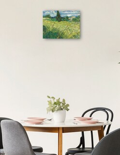 Foto 2 | Cuadro Decorativo - Campo Verde- Vincent Van Gogh - Paisaje - 69x92 - Impresión En Lienzo - Fine Art Tj
