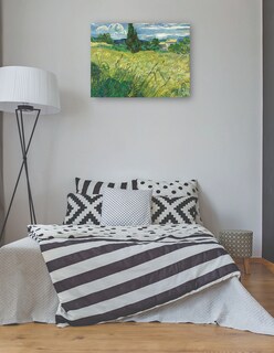 Foto 3 | Cuadro Decorativo - Campo Verde- Vincent Van Gogh - Paisaje - 69x92 - Impresión En Lienzo - Fine Art Tj