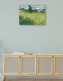 Foto 4 | Cuadro Decorativo - Campo Verde- Vincent Van Gogh - Paisaje - 69x92 - Impresión En Lienzo - Fine Art Tj