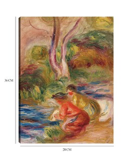 Foto 6 | Cuadro Decorativo - Las Lavadoras- Pierre-auguste Renoir - Paisaje - 28x36 - Impresión En Lienzo - Fine Art Tj