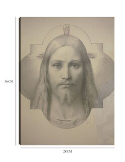 Foto 6 | Cuadro Decorativo - La Cabeza De Cristo- Eduard Von Steinle - Religión - 28x36 - Impresión En Lienzo - Fine Art Tj