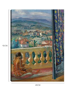 Foto 6 | Cuadro Decorativo - Le Cannet, El Rideau Bleu (1926)- Henri Lebasque - Fotografía - 69x92 - Impresión En Lienzo -