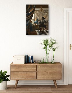 Foto 3 | Cuadro Decorativo - El Arte De Pintar- Johannes Vermeer - Fotografía - 28x36 - Impresión En Lienzo - Fine Art Tj