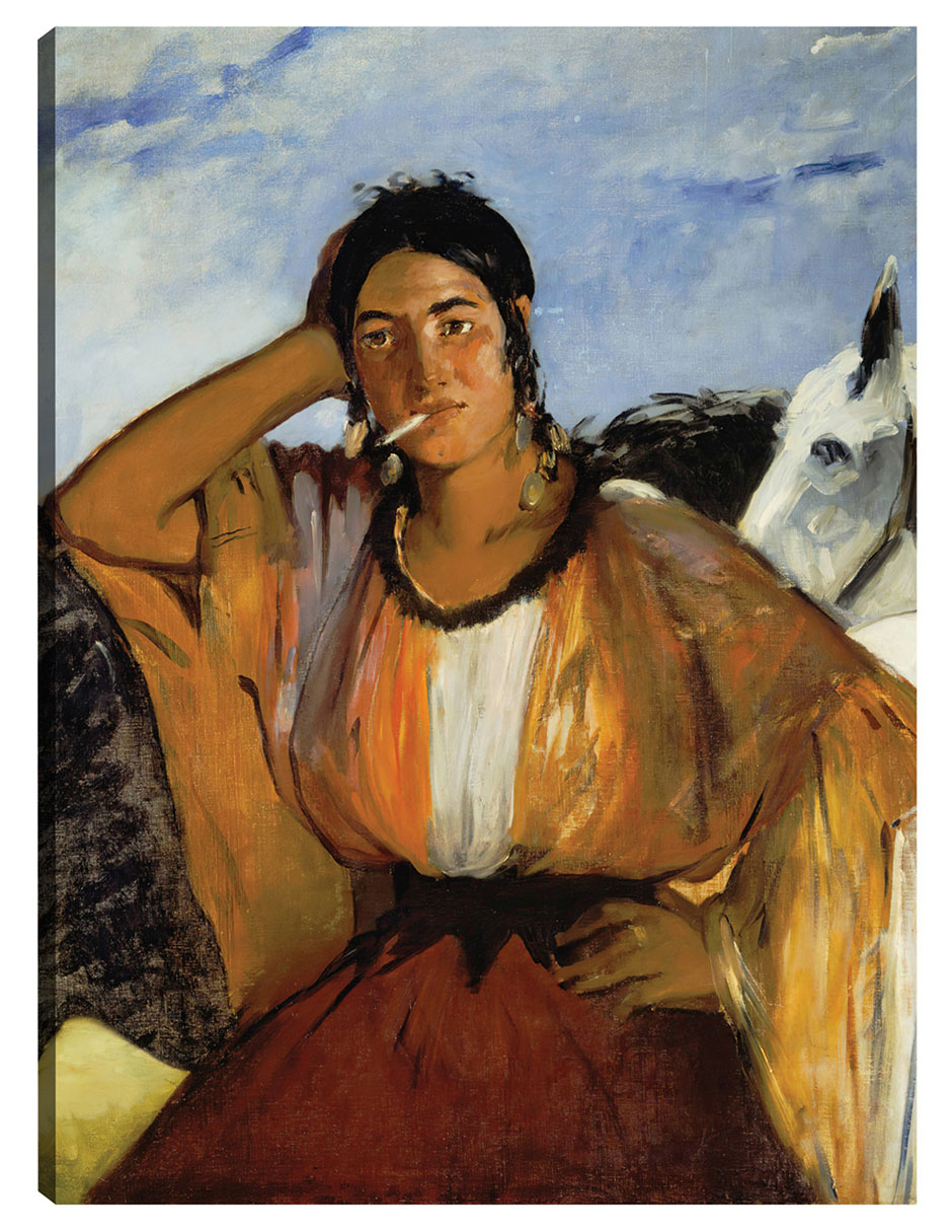 Cuadro Decorativo - Gitano Con Un Cigarrillo- Edouard Manet - Fotografía - 69x92 - Impresión En Lienzo - Fine Art Tj