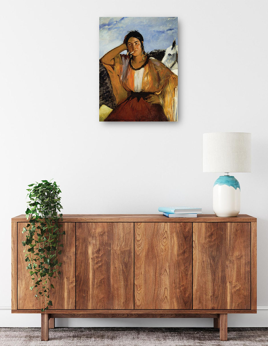 Foto 2 | Cuadro Decorativo - Gitano Con Un Cigarrillo- Edouard Manet - Fotografía - 69x92 - Impresión En Lienzo - Fine Art Tj