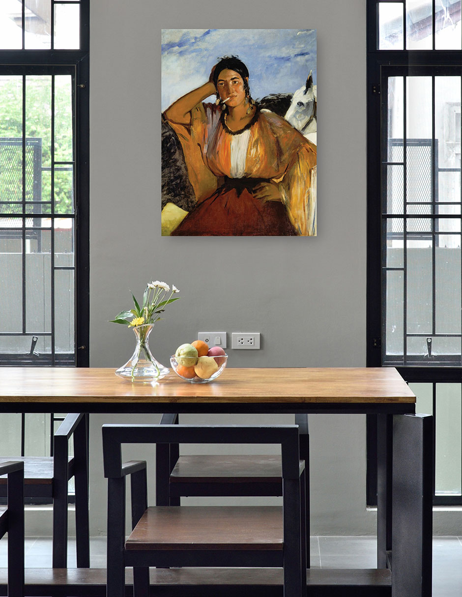 Foto 5 pulgar | Cuadro Decorativo - Gitano Con Un Cigarrillo- Edouard Manet - Fotografía - 69x92 - Impresión En Lienzo - Fine Art Tj