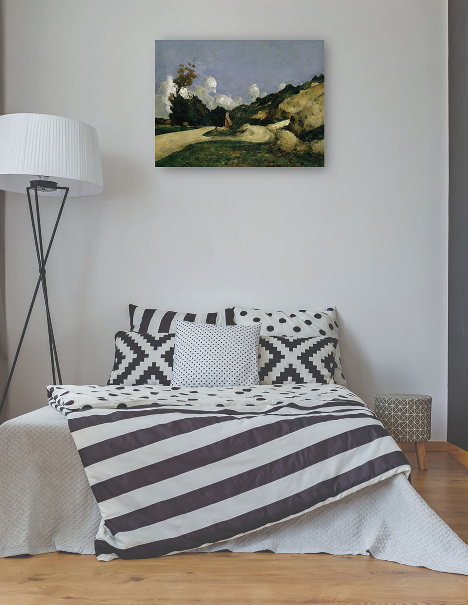 Foto 4 pulgar | Cuadro Decorativo - El Camino (1871)- Paul Cézanne - Religión - 28x36 - Impresión En Lienzo - Fine Art Tj
