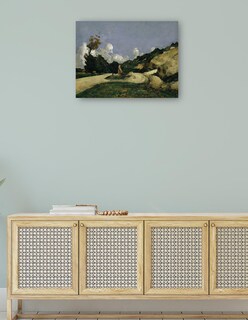 Foto 4 | Cuadro Decorativo - El Camino (1871)- Paul Cézanne - Religión - 28x36 - Impresión En Lienzo - Fine Art Tj