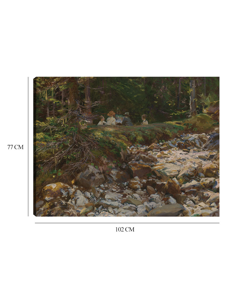 Foto 6 | Cuadro Decorativo - El Maestro Y Sus Alumnos- John Singer Sargent - Paisaje - 77x102 - Impresión En Lienzo - Fine Art T