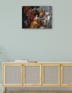 Foto 4 | Cuadro Decorativo - El Juicio De Salomón (1617)- Peter Paul Rubens - Religión - 69x92 - Impresión En Lienzo - Fine A