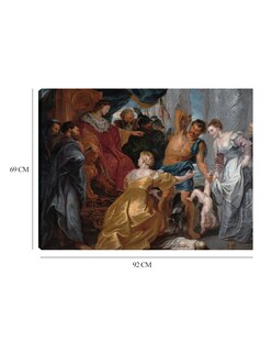 Foto 6 | Cuadro Decorativo - El Juicio De Salomón (1617)- Peter Paul Rubens - Religión - 69x92 - Impresión En Lienzo - Fine A
