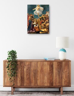 Foto 2 | Cuadro Decorativo - Ascensión De Cristo (hacia 1640)- Giacomo Cavedone - Religión - 69x92 - Impresión En Lienzo