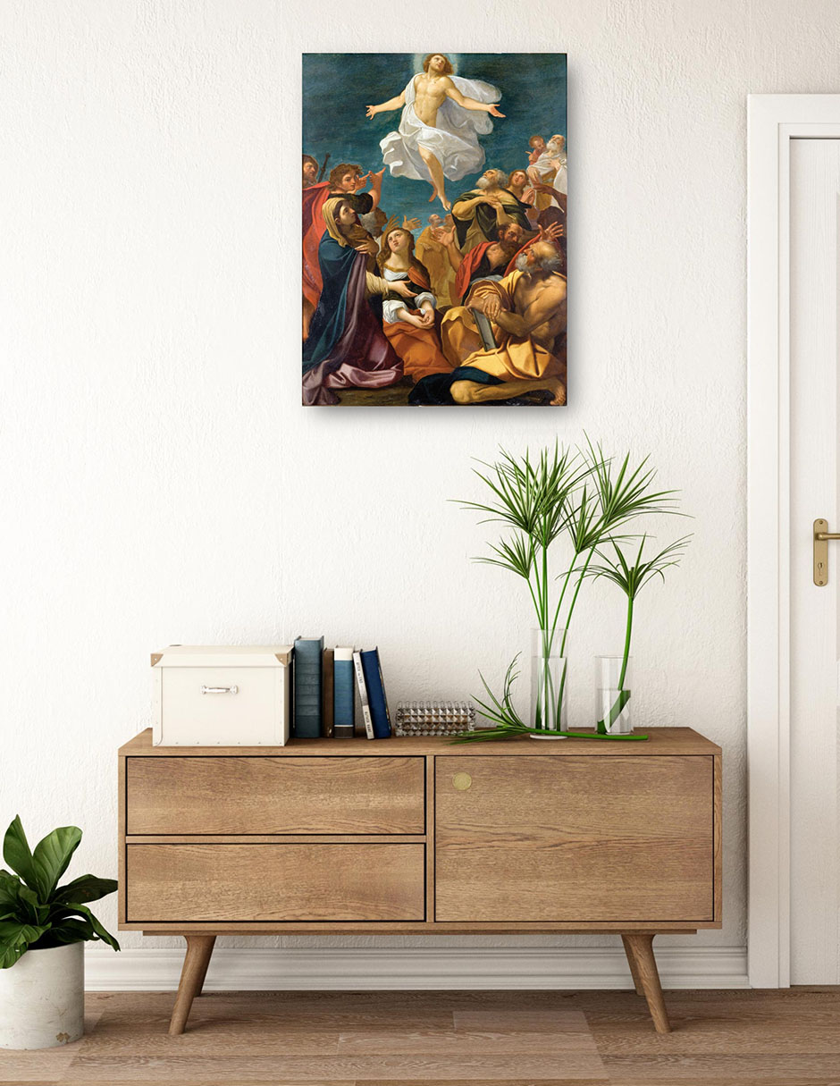 Foto 4 pulgar | Cuadro Decorativo - Ascensión De Cristo (hacia 1640)- Giacomo Cavedone - Religión - 69x92 - Impresión En Lienzo
