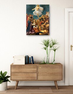 Foto 3 | Cuadro Decorativo - Ascensión De Cristo (hacia 1640)- Giacomo Cavedone - Religión - 69x92 - Impresión En Lienzo