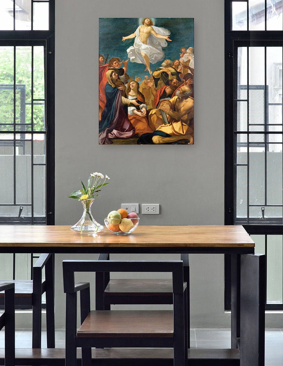 Foto 5 pulgar | Cuadro Decorativo - Ascensión De Cristo (hacia 1640)- Giacomo Cavedone - Religión - 69x92 - Impresión En Lienzo