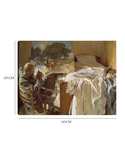 Foto 6 | Cuadro Decorativo - Un Artista En Su Estudio- John Singer Sargent - Fotografía - 107x143 - Impresión En Lienzo - F