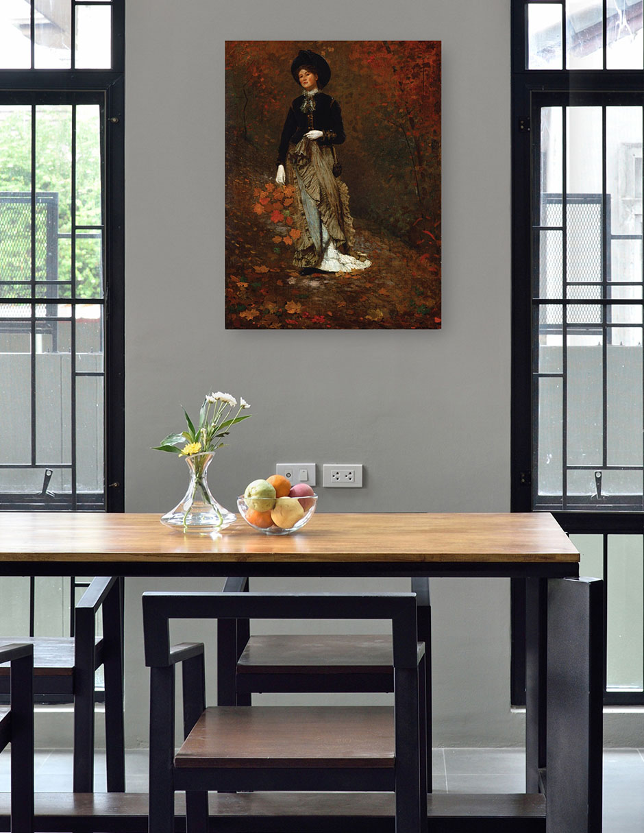 Foto 5 pulgar | Cuadro Decorativo - Otoño (1877)- Winslow Homer - Fotografía - 69x92 - Impresión En Lienzo - Fine Art Tj