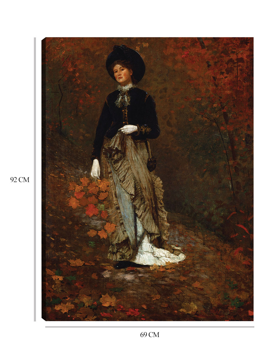 Foto 7 pulgar | Cuadro Decorativo - Otoño (1877)- Winslow Homer - Fotografía - 69x92 - Impresión En Lienzo - Fine Art Tj