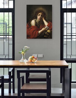 Foto 4 | Cuadro Decorativo - La Penitente María Magdalena- Carlo Dolci - Religión - 69x92 - Impresión En Lienzo - Fine Art Tj