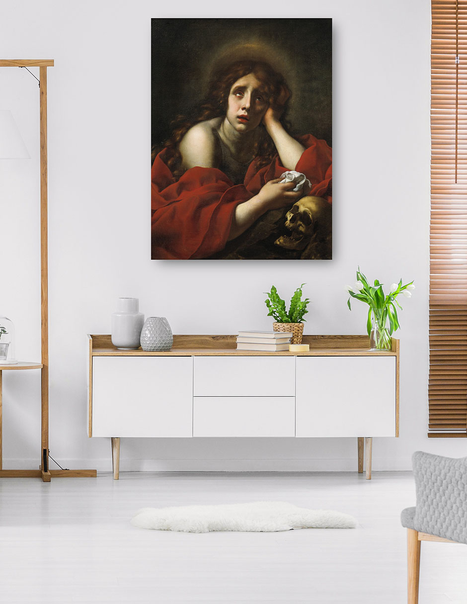 Foto 6 pulgar | Cuadro Decorativo - La Penitente María Magdalena- Carlo Dolci - Religión - 69x92 - Impresión En Lienzo - Fine Art Tj