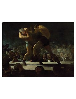 Foto 1 | Cuadro Decorativo - Noche De Club- George Bellows - Deportes - 46x61 - Impresión En Lienzo - Fine Art Tj