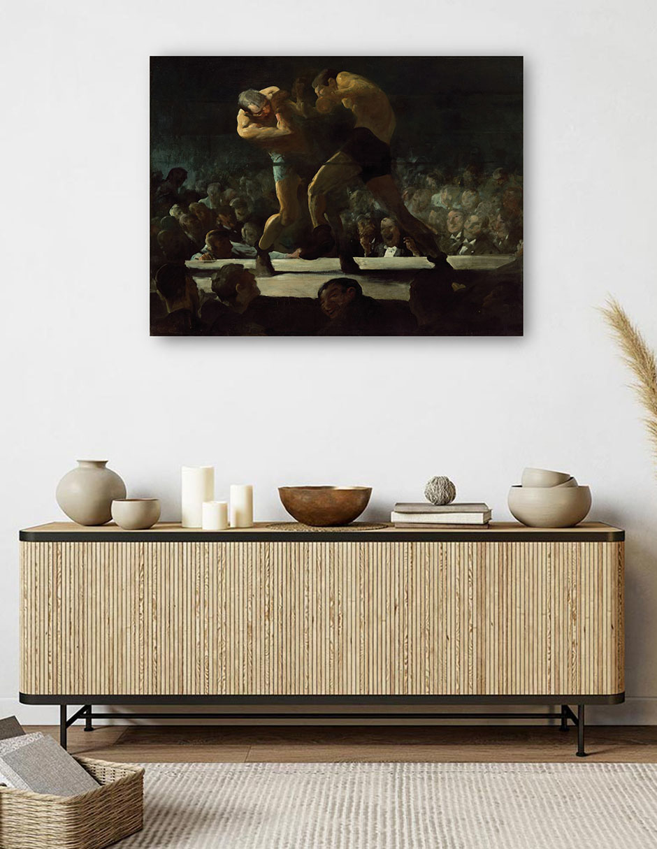 Foto 6 pulgar | Cuadro Decorativo - Noche De Club- George Bellows - Deportes - 46x61 - Impresión En Lienzo - Fine Art Tj