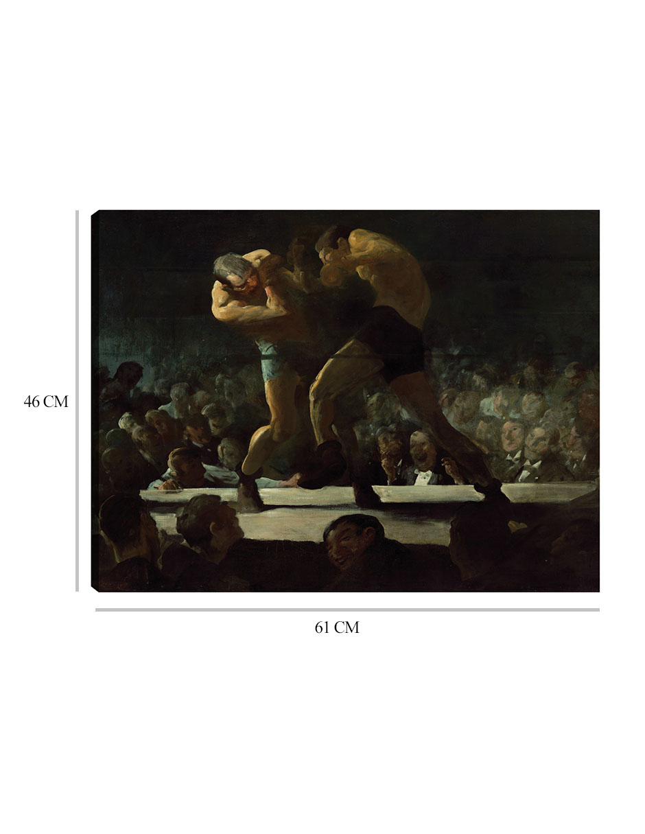 Foto 7 pulgar | Cuadro Decorativo - Noche De Club- George Bellows - Deportes - 46x61 - Impresión En Lienzo - Fine Art Tj