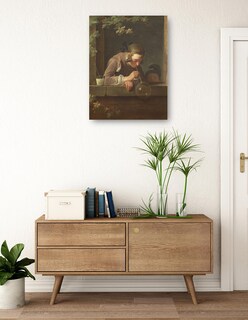 Foto 3 | Cuadro Decorativo - Burbujas De Jabón- Jean Siméon Chardin - Fotografía - 28x36 - Impresión En Lienzo - Fine Art Tj