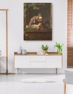 Foto 5 | Cuadro Decorativo - Burbujas De Jabón- Jean Siméon Chardin - Fotografía - 28x36 - Impresión En Lienzo - Fine Art Tj