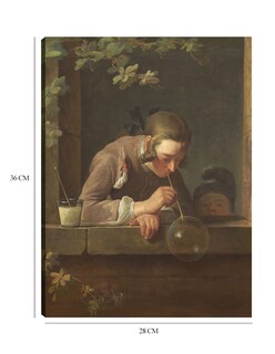 Foto 6 | Cuadro Decorativo - Burbujas De Jabón- Jean Siméon Chardin - Fotografía - 28x36 - Impresión En Lienzo - Fine Art Tj