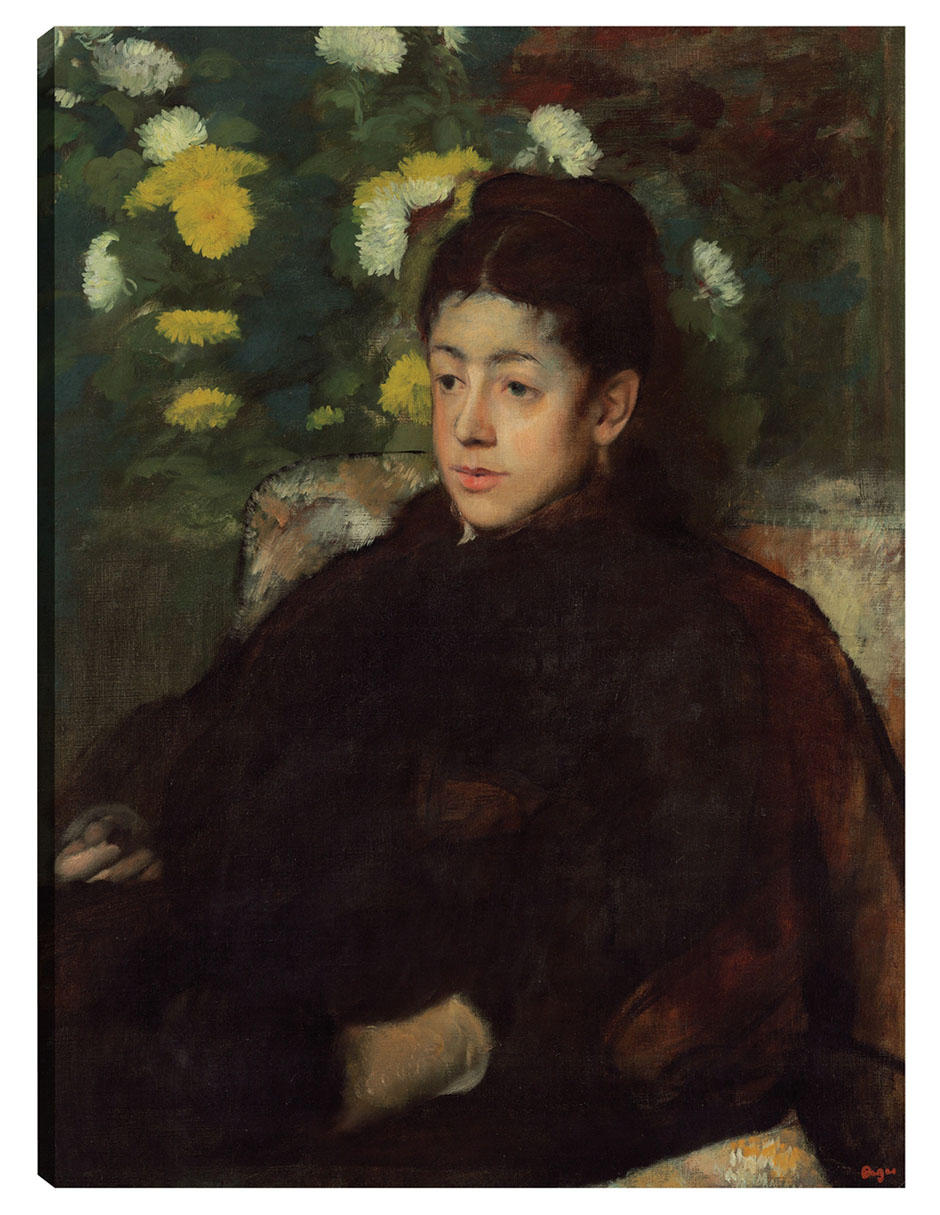 Cuadro Decorativo - Señorita Malot- Edgar Degas - Fotografía - 69x92 - Impresión En Lienzo - Fine Art Tj