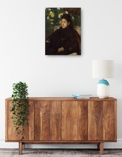 Foto 2 | Cuadro Decorativo - Señorita Malot- Edgar Degas - Fotografía - 69x92 - Impresión En Lienzo - Fine Art Tj