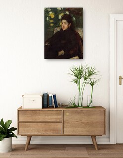 Foto 3 | Cuadro Decorativo - Señorita Malot- Edgar Degas - Fotografía - 69x92 - Impresión En Lienzo - Fine Art Tj