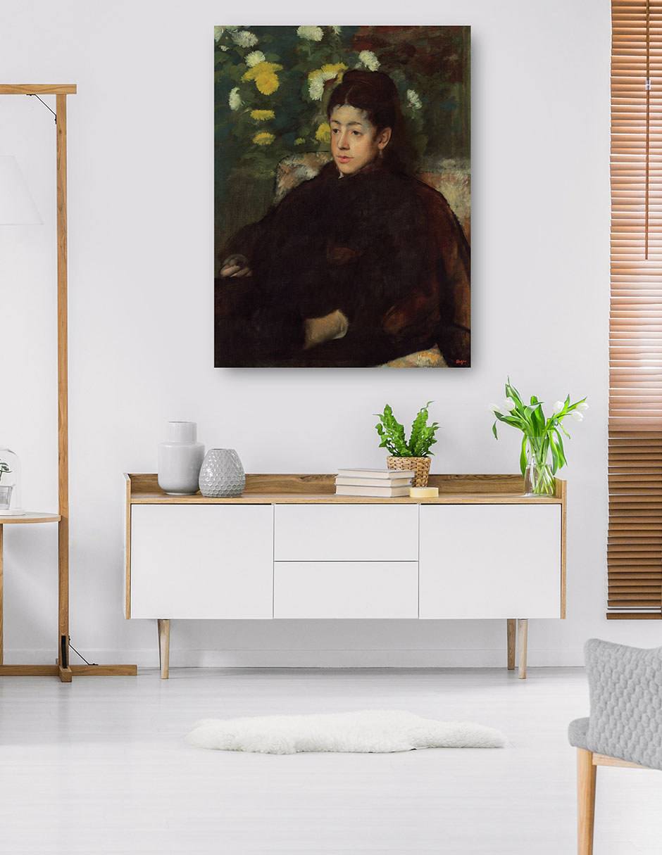 Foto 6 pulgar | Cuadro Decorativo - Señorita Malot- Edgar Degas - Fotografía - 69x92 - Impresión En Lienzo - Fine Art Tj