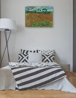 Foto 3 | Cuadro Decorativo - Campo De Amapolas- Vincent Van Gogh - Paisaje - 46x61 - Impresión En Lienzo - Fine Art Tj