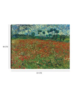 Foto 6 | Cuadro Decorativo - Campo De Amapolas- Vincent Van Gogh - Paisaje - 46x61 - Impresión En Lienzo - Fine Art Tj