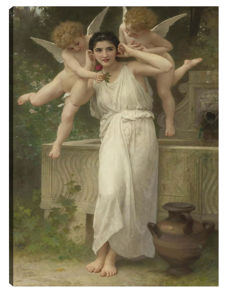Cuadro Decorativo - Jeunesse- William Bouguereau - Religión - 28x36 - Impresión En Lienzo - Fine Art Tj