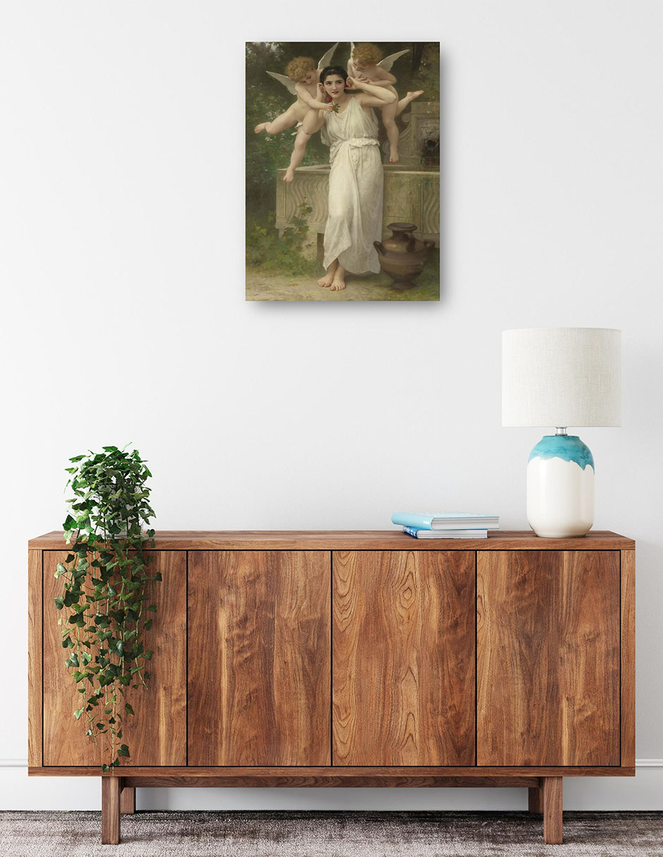 Foto 2 | Cuadro Decorativo - Jeunesse- William Bouguereau - Religión - 28x36 - Impresión En Lienzo - Fine Art Tj