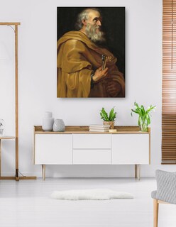 Foto 5 | Cuadro Decorativo - San Pedro (c. 1616-1618)- Peter Paul Rubens - Religión - 69x92 - Impresión En Lienzo - Fine Art Tj