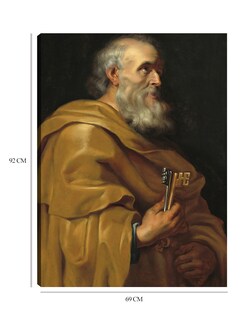 Foto 6 | Cuadro Decorativo - San Pedro (c. 1616-1618)- Peter Paul Rubens - Religión - 69x92 - Impresión En Lienzo - Fine Art Tj
