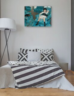 Foto 3 | Cuadro Decorativo - Niña En Un Sillón Azul- Mary Cassatt - Religión - 77x102 - Impresión En Lienzo - Fine Art Tj