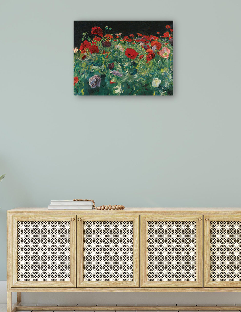 Foto 5 pulgar | Cuadro Decorativo - Amapolas (1886)- John Singer Sargent - Floral - 69x92 - Impresión En Lienzo - Fine Art Tj
