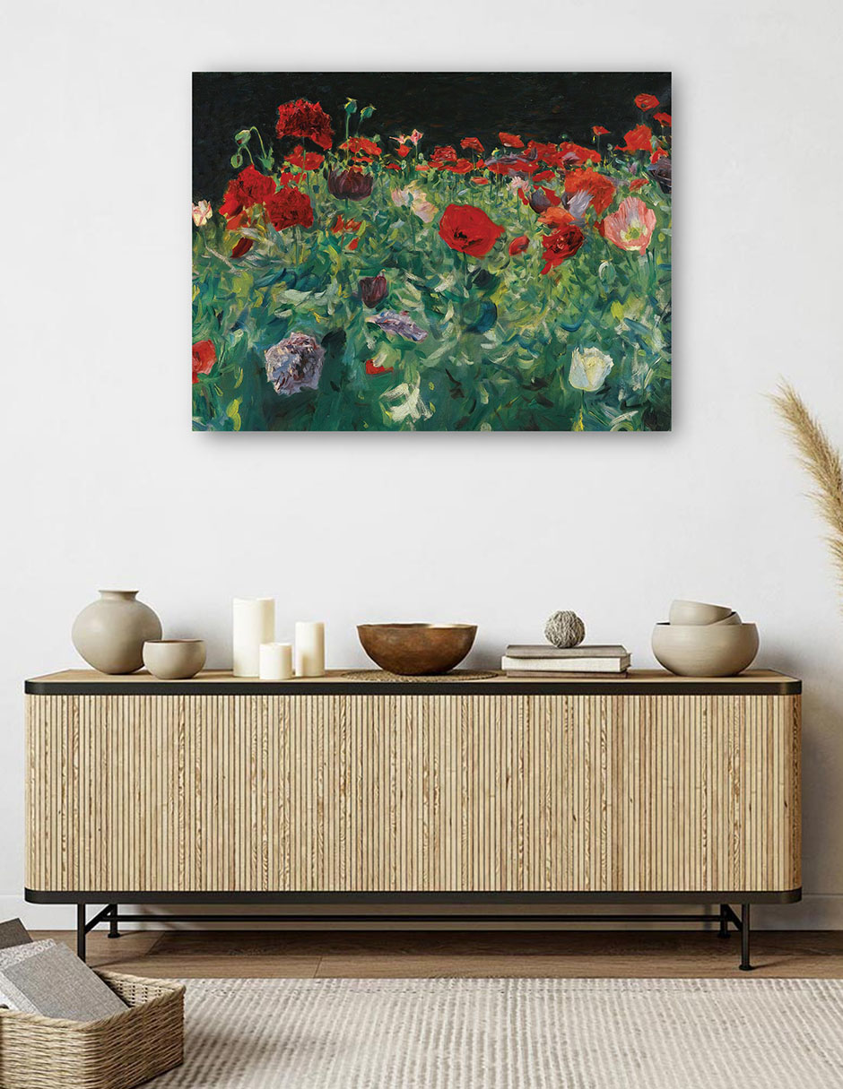 Foto 5 | Cuadro Decorativo - Amapolas (1886)- John Singer Sargent - Floral - 69x92 - Impresión En Lienzo - Fine Art Tj