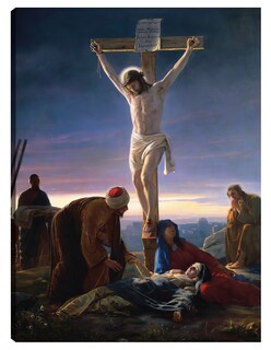 Foto 1 | Cuadro Decorativo - Cristo En La Cruz (1870)- Carl Bloch - Religión - 69x92 - Impresión En Lienzo - Fine Art Tj